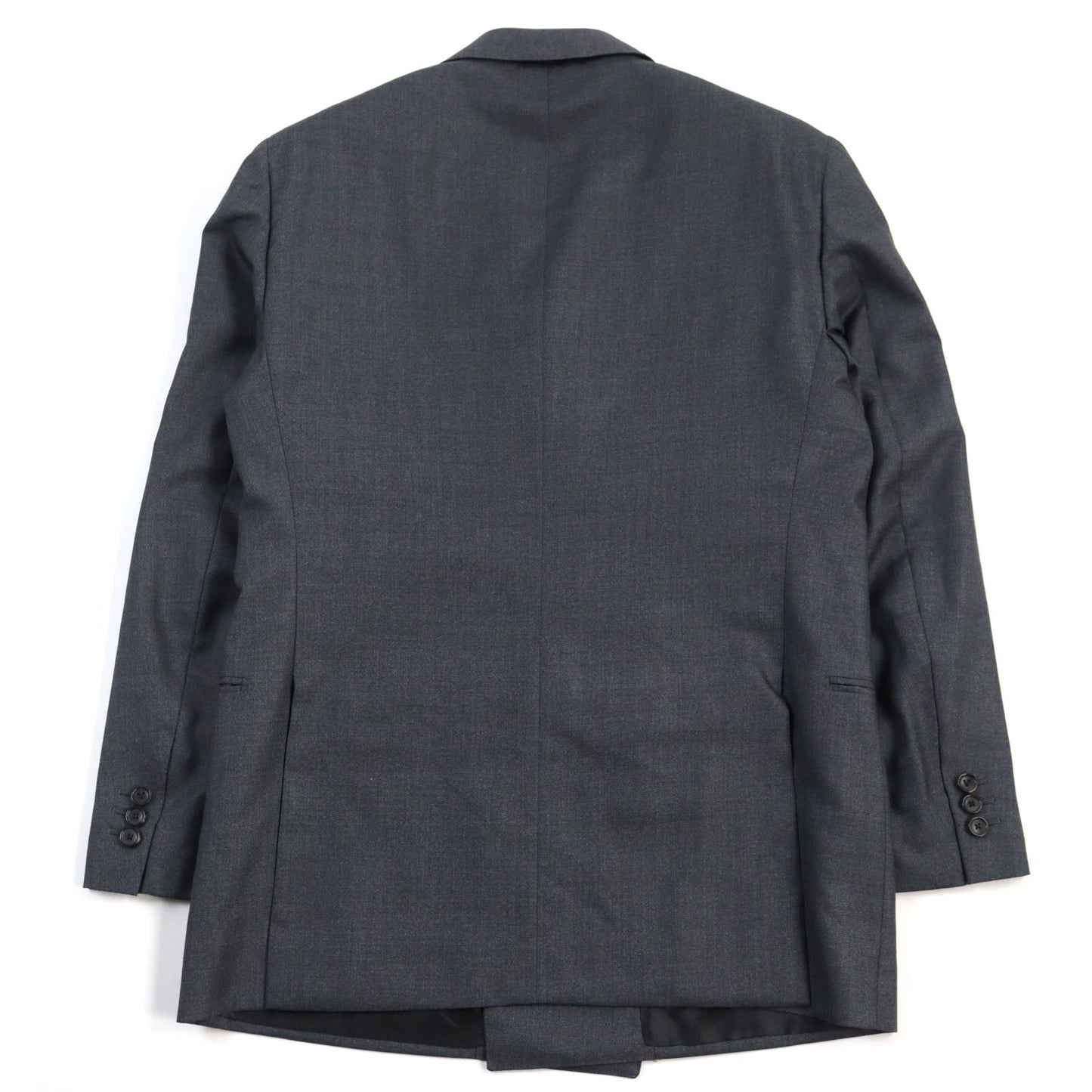 LOUIS VUITTON suit Outer: 78% wool, Outer: 22% silk, Lining: 58% cupra, Lining: 24% rayon, Lining: 18% polyester gray mens 50