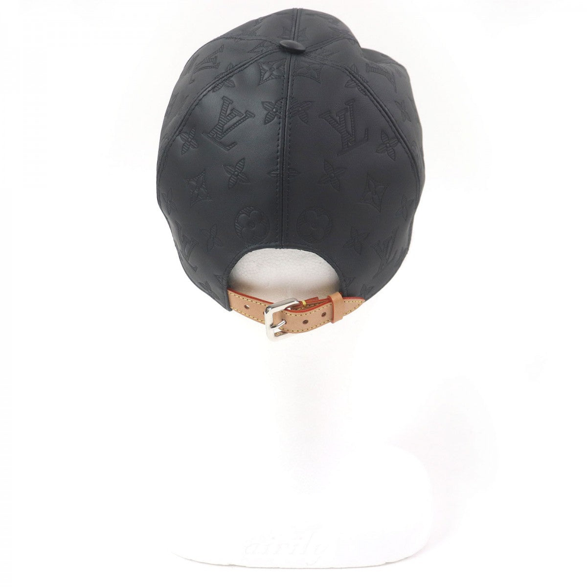 LOUIS VUITTON cap Outer: Cowhide, Lining: 55% Cotton, Lining: 45% Cupra black cap monogram shadow mens
