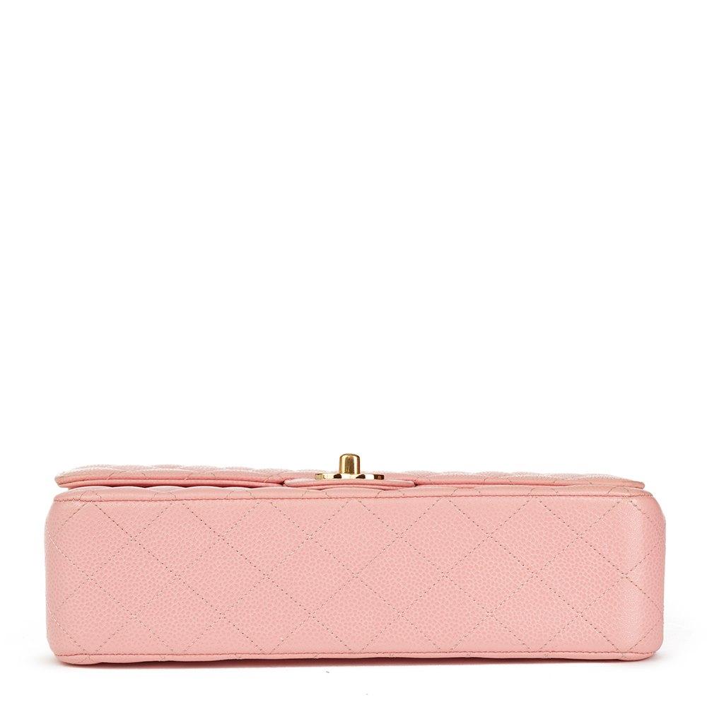 Chanel Classic Clutch With Chain CWC Caviar Pink SiLouis Vuittoner-Toned