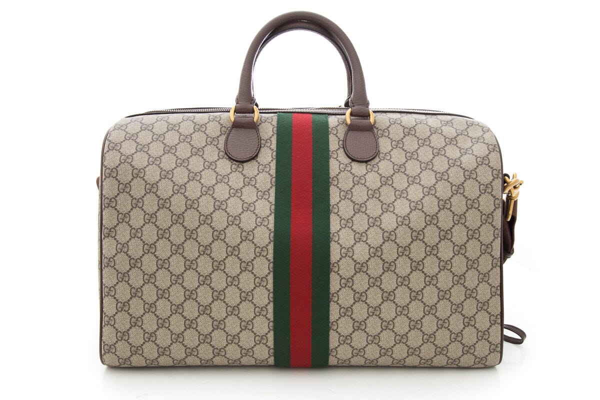 Gucci Brown Canvas Monogram Handbag