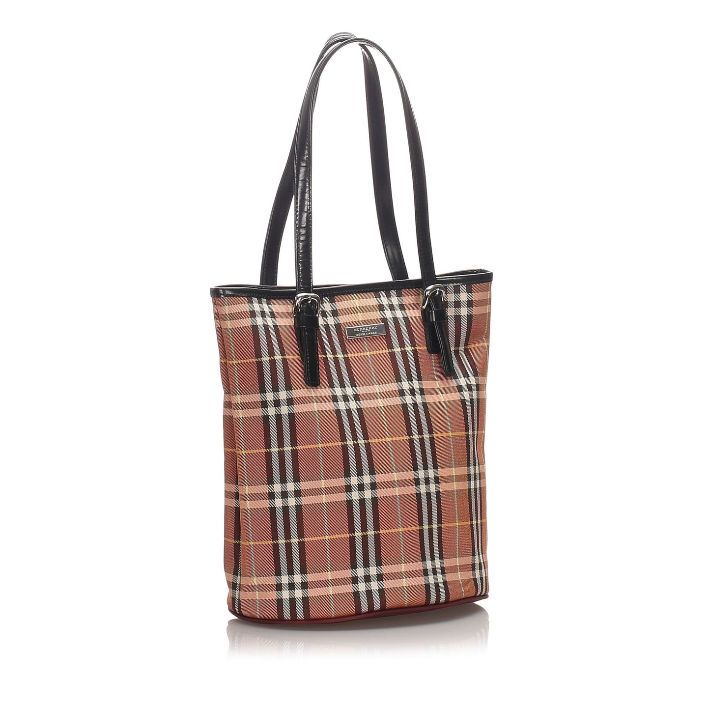 Burberry Brown Canvas Fabric Ho Check Tote Bag United Kingdom