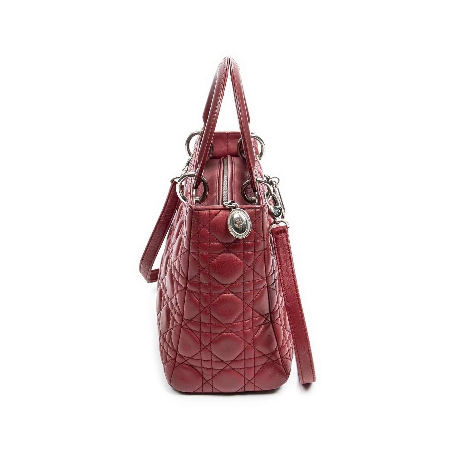 Dior Lady Dior Leather Shoulder Bag