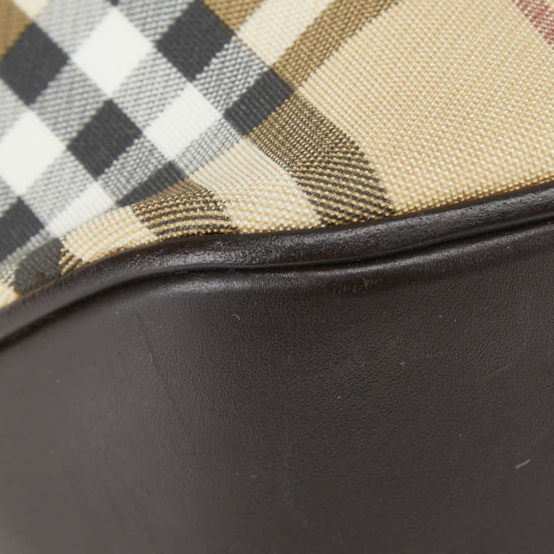 Burberry Nova Check PVC Leather Handbag