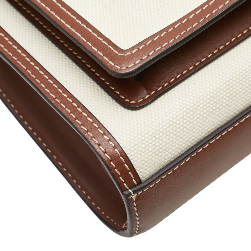 Burberry Mini Two-tone Pocket Bag Cotton Canvas Leather 2way bag