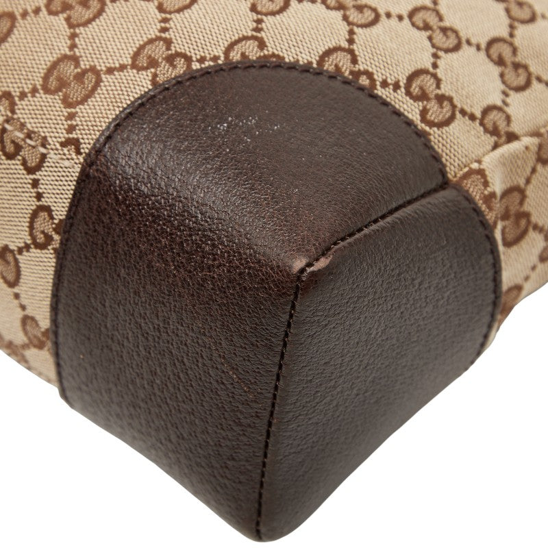 Gucci GG Canvas Shoulder Bag Canvas Leather