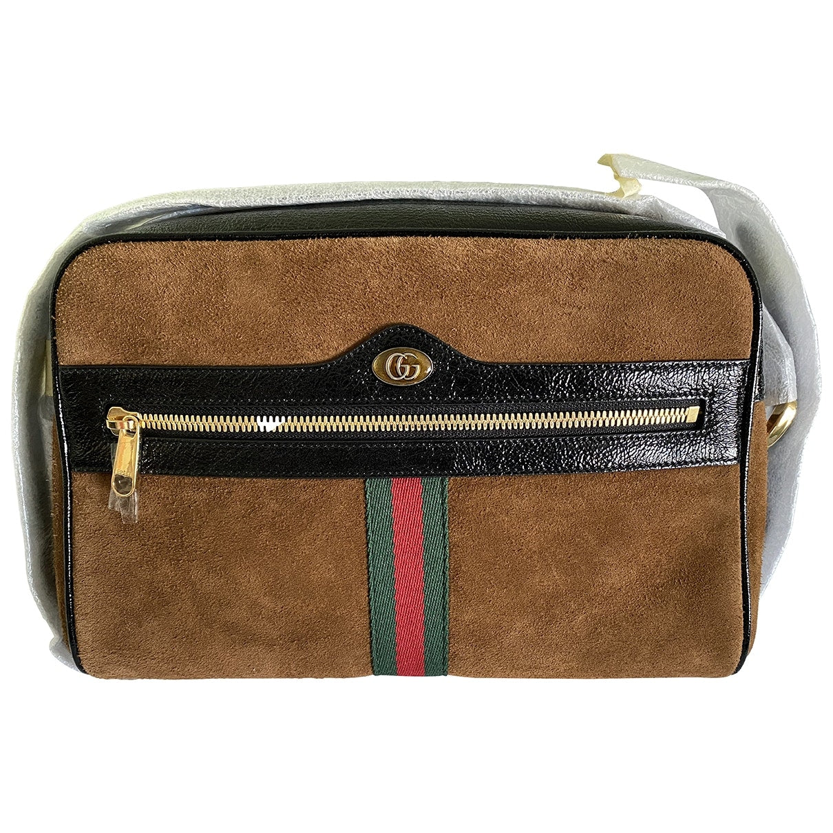 Gucci ophidia brown suede handbag