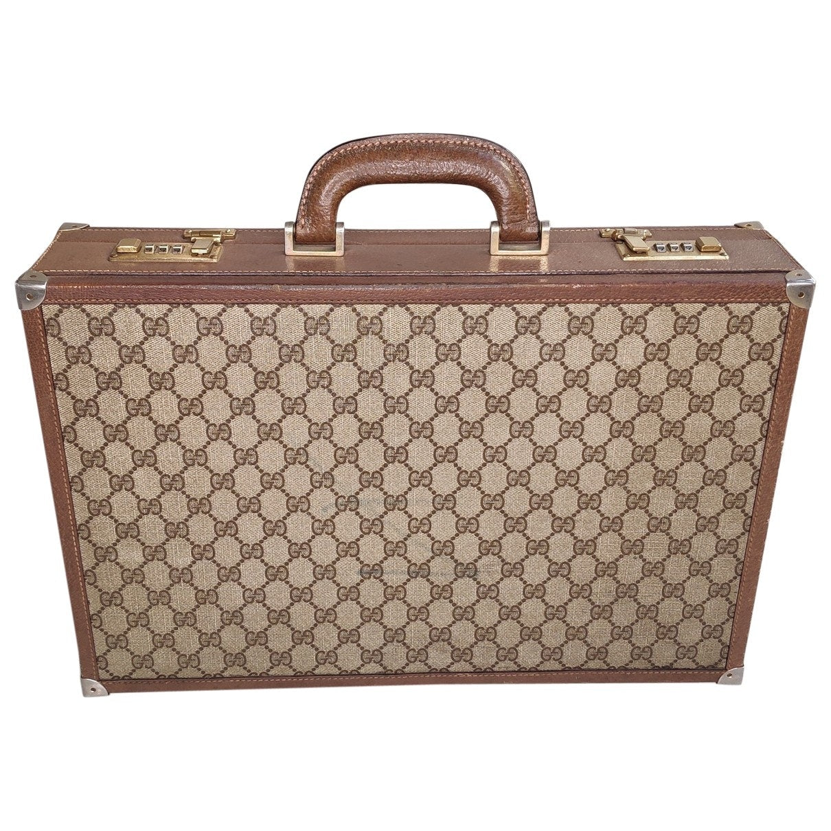 Gucci beige cloth travel bag