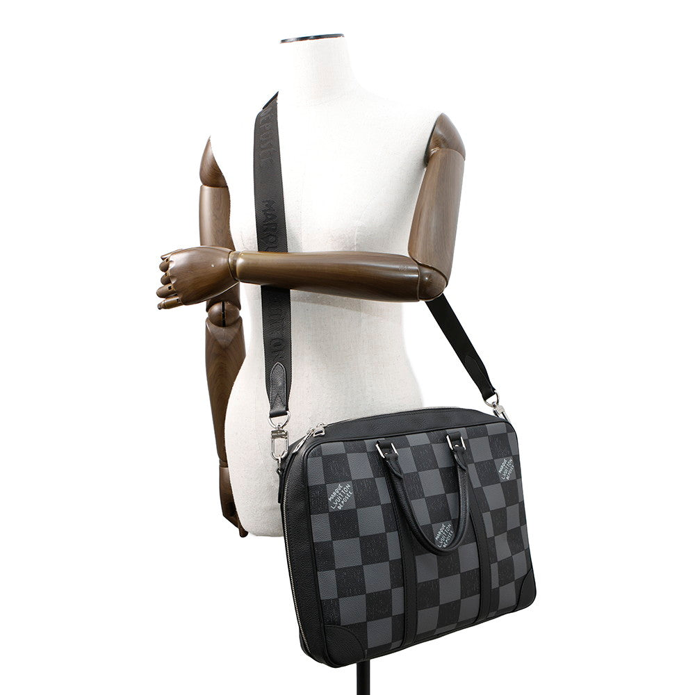 LOUIS VUITTON Sirius?Briefcase NoirN50072 Damier Pattern Capsule Collection