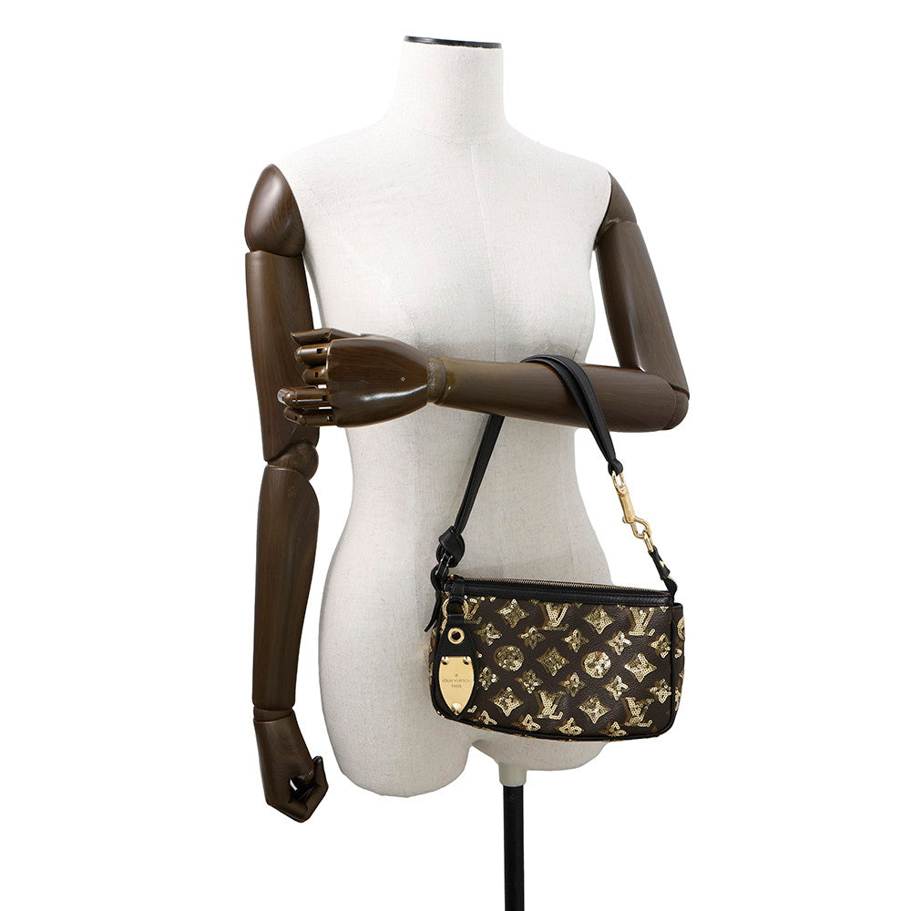 LOUIS VUITTON Pochette Accessoires All/NoirM40248 Monogram Eclipse