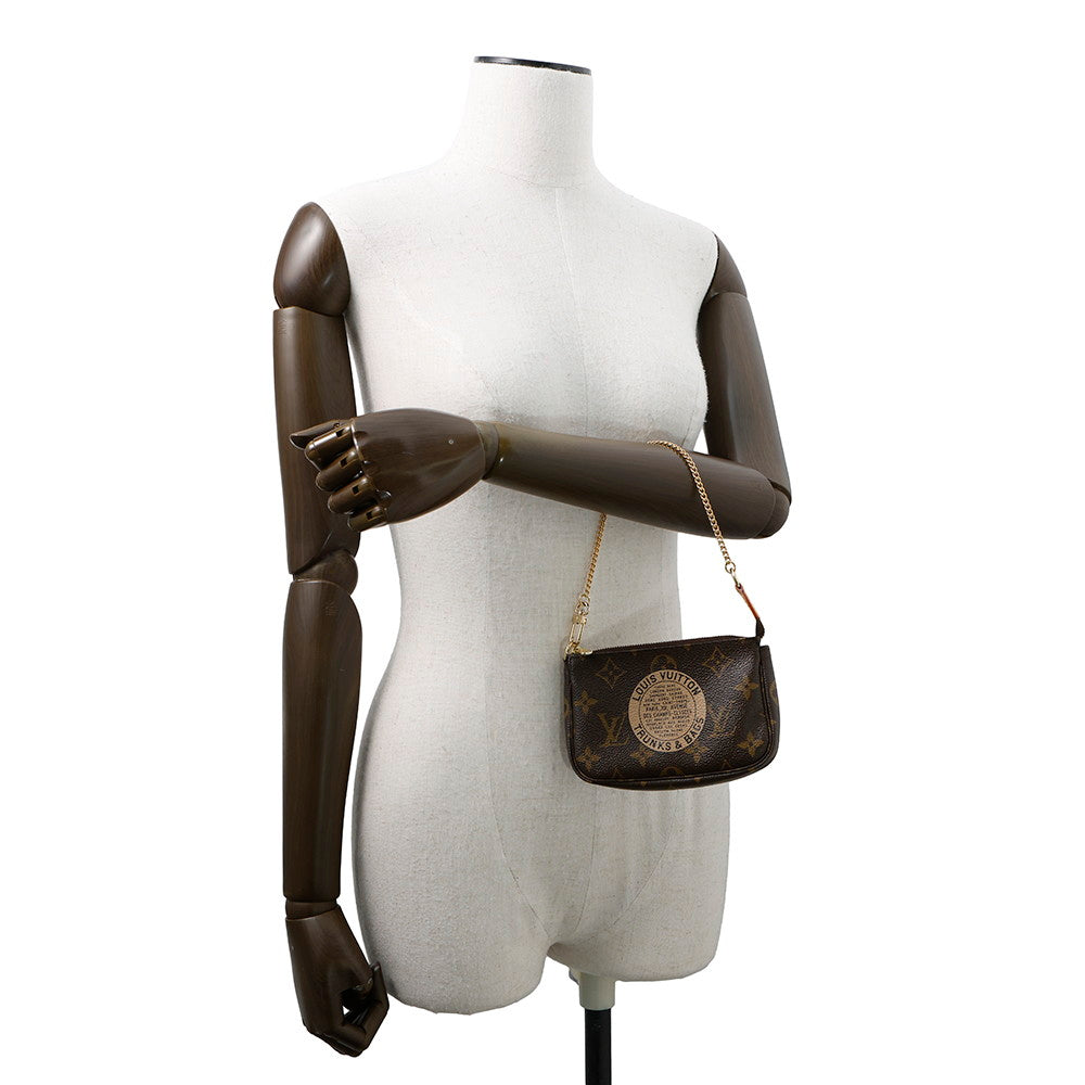 Designer Women's Crossbody Bag | LOUIS VUITTON Mini Pochette Accessoires T&B BrownM60153 Monogram
