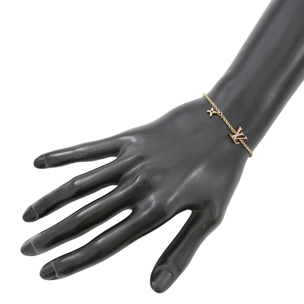 LOUIS VUITTON Bracelet?LV Iconic GoldM00587 Metal Rhinestone