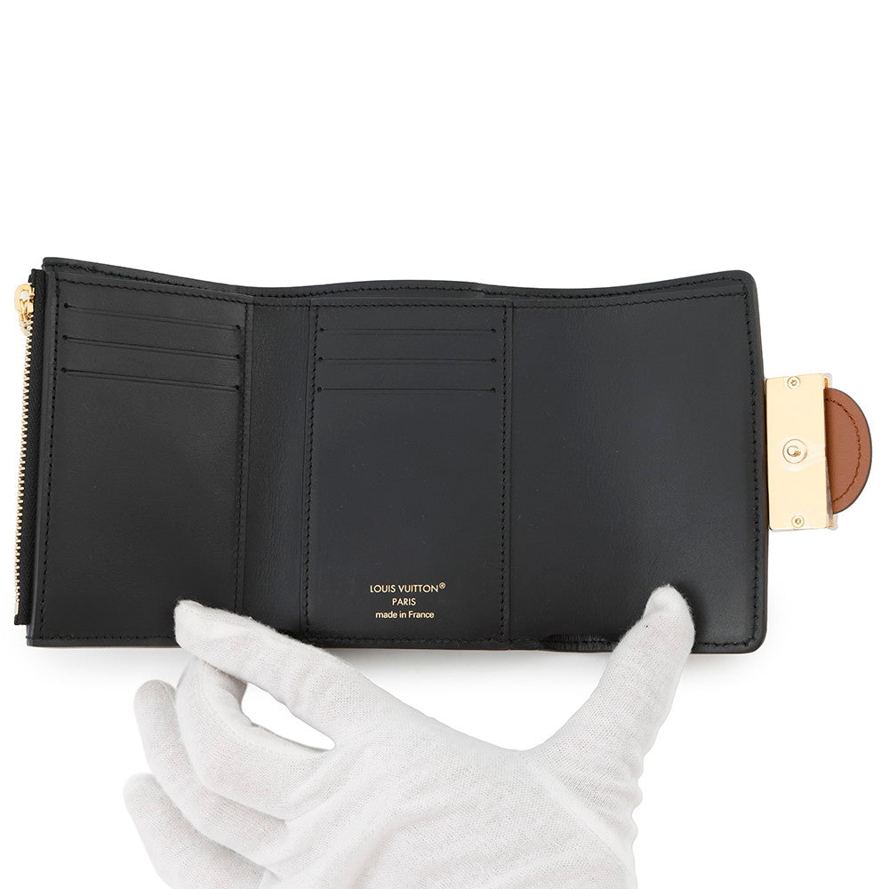 LOUIS VUITTON Portefeuille / Dauphine Compact NoirM68725 Monogram/Monogram Reverse Canvas