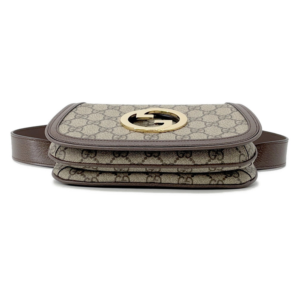 GUCCI Blondie Belt Bag Beige/Brown703807 PVC Leather