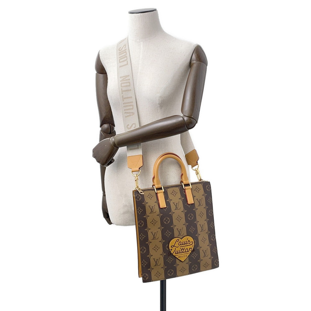 LOUIS VUITTON Sac Plat Messenger BrownM45969 Monogram stripe