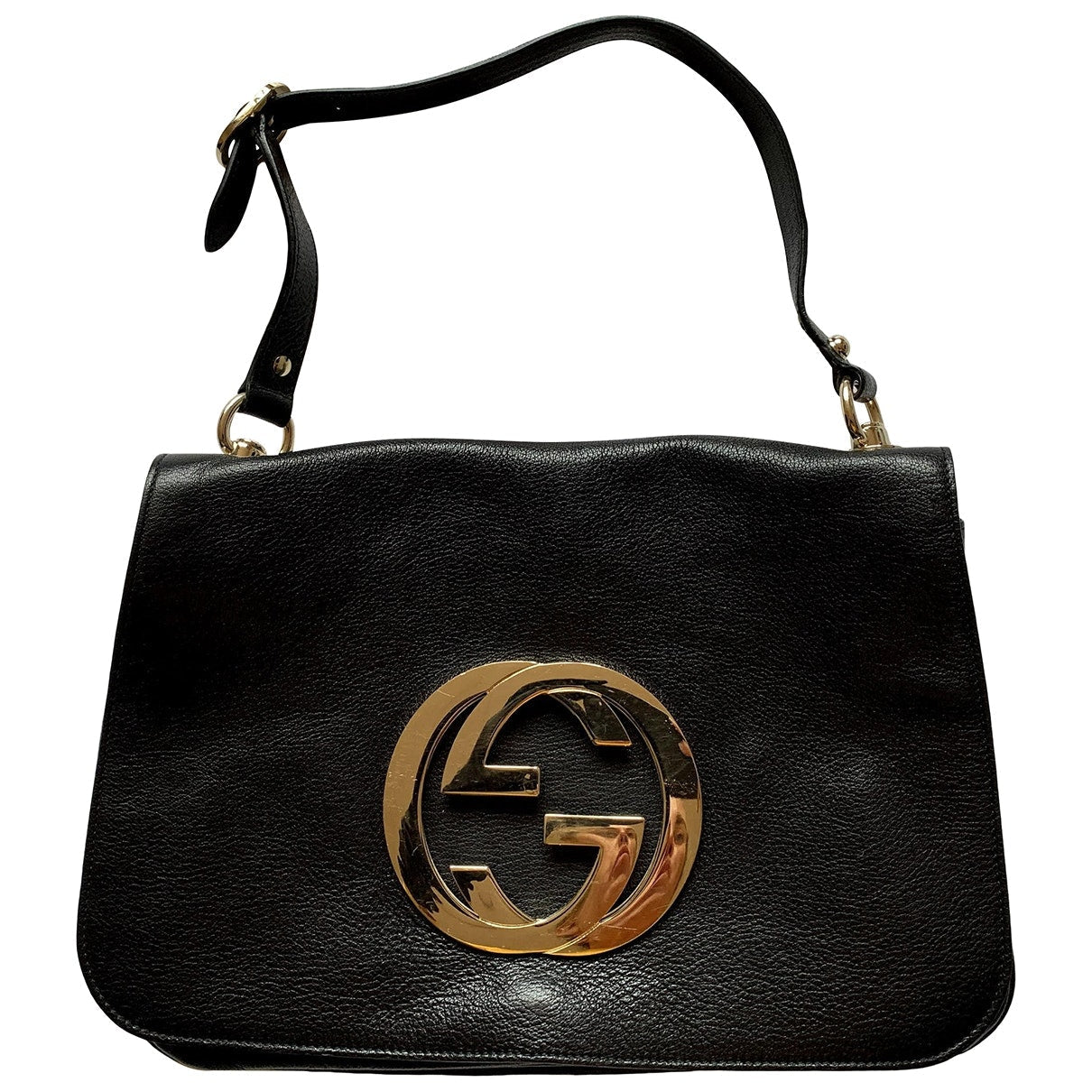Gucci black leather handbag