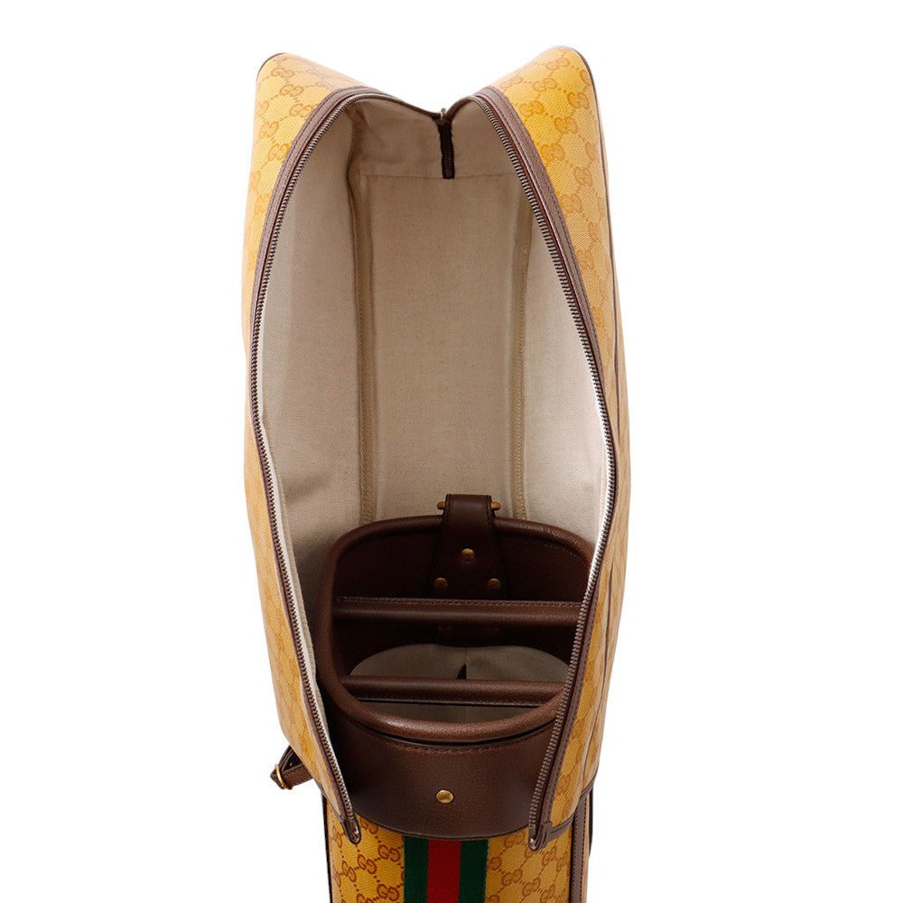 GUCCI Adidas collaboration GG Crystal golf bag Camel/Brown706711 Leather