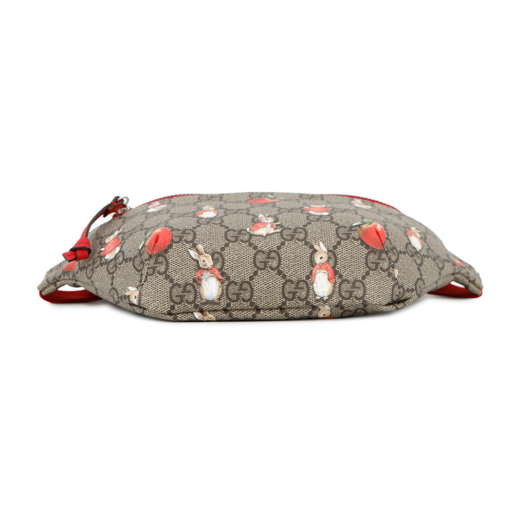 GUCCI Children's GG Supreme Crossbody Bag in Peter Rabbit Brown/Red502095 GG Supreme