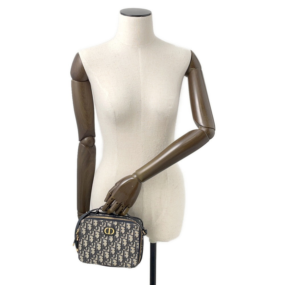 Dior Oblique 30Montaigne Box Bag Shoulder Bag Beige/NavyS2141UTZQ_M928 Canvas