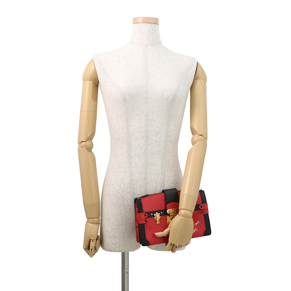 LOUIS VUITTON Trunk Clutch RedM51697 Epi Leather