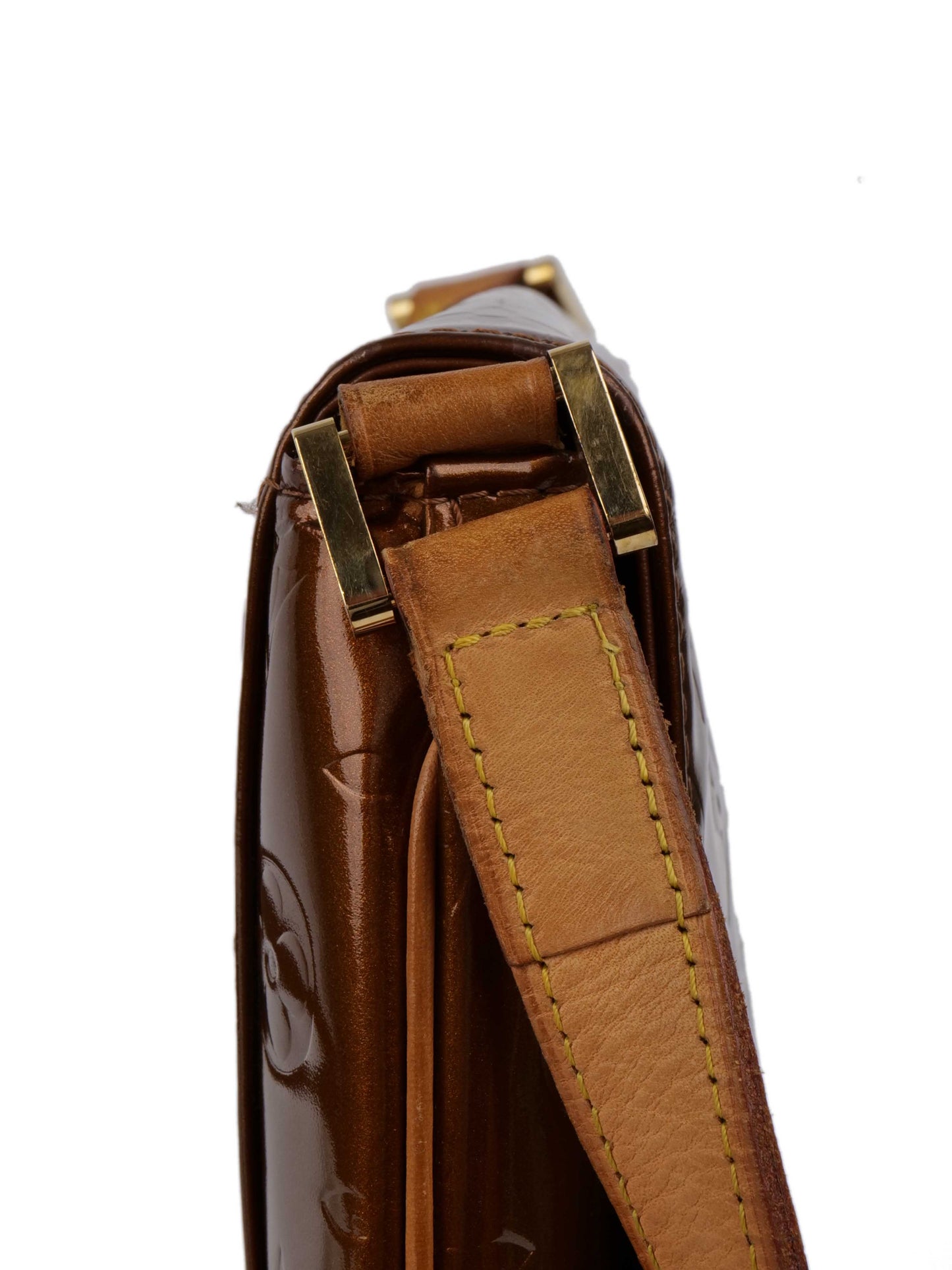 Louis Vuitton Bronze Vernis Patent Mtte Salsa Bag.