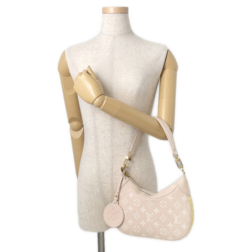 LOUIS VUITTON Bagatelle NM Beige/Pink/YellowM46113 Monogram Empreinte Leather