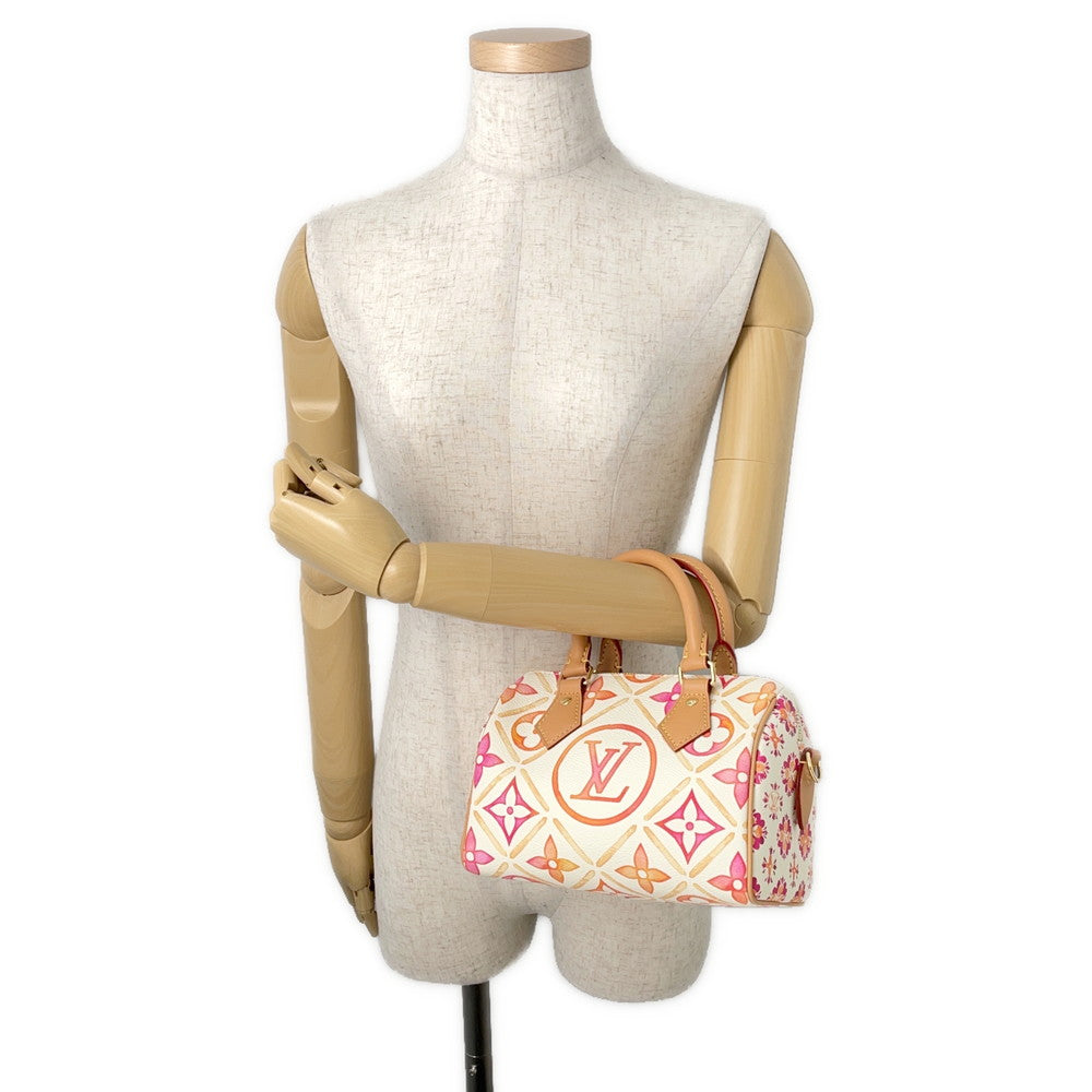 LOUIS VUITTON Speedy Bandouliere CoralM11209 Monogram Tile by the Pool Size 20