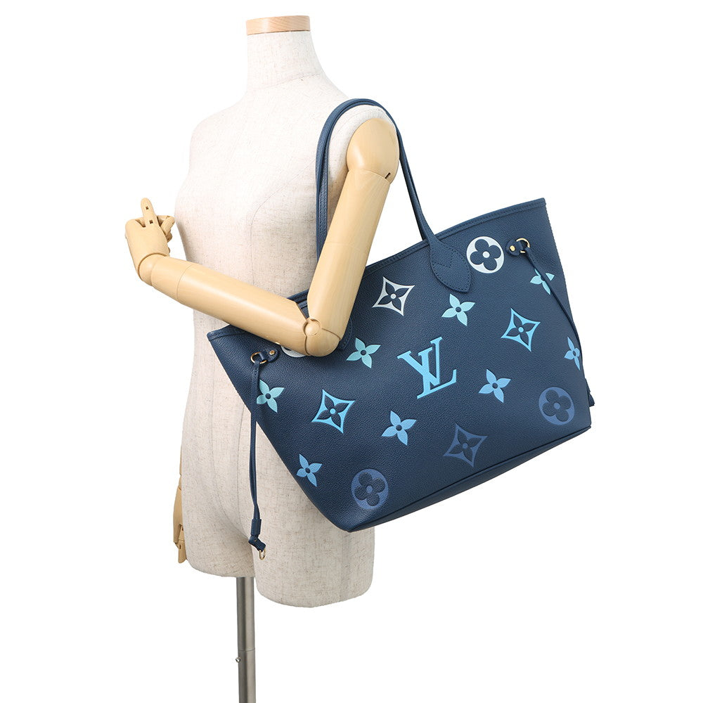 LOUIS VUITTON Neverfull GradationBlueM46514 Monogram Empreinte Leather Size MM