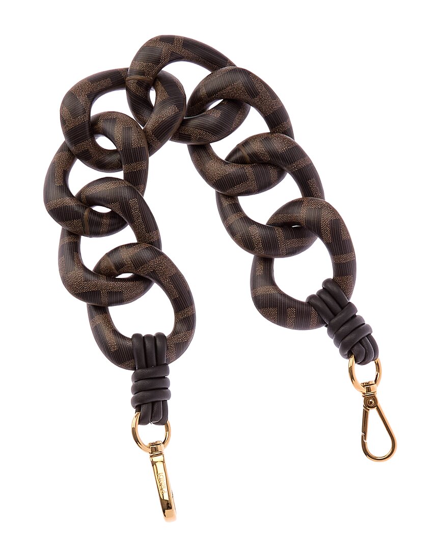 Fendi Ff Leather Mini Strap You Shoulder Strap