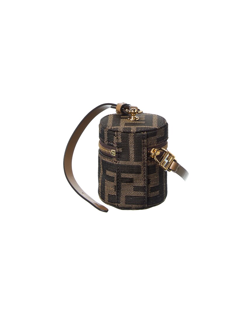 Fendi Baguette Ff Jacquard & Leather Coin Holder