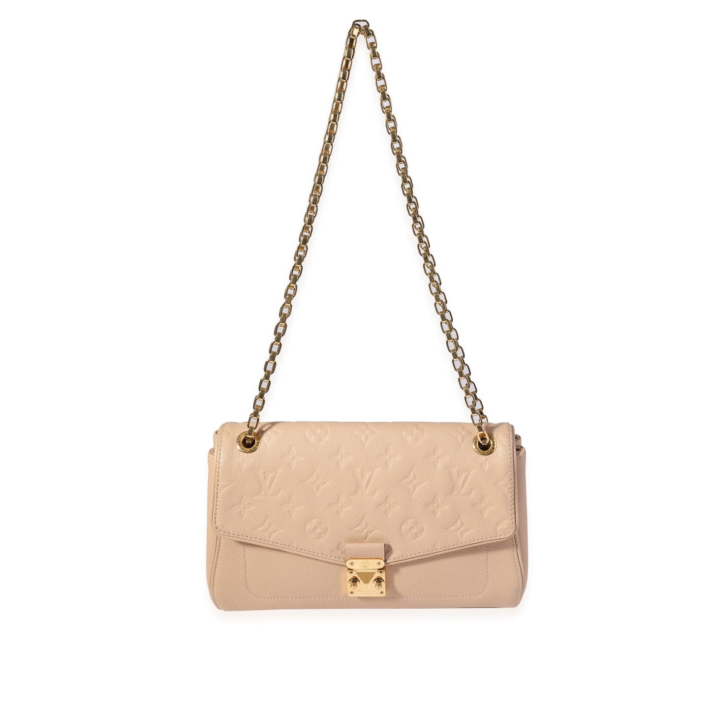 Luxury Women's Handbag | Louis Vuitton Beige Monogram Empreinte Saint-Germain Bag