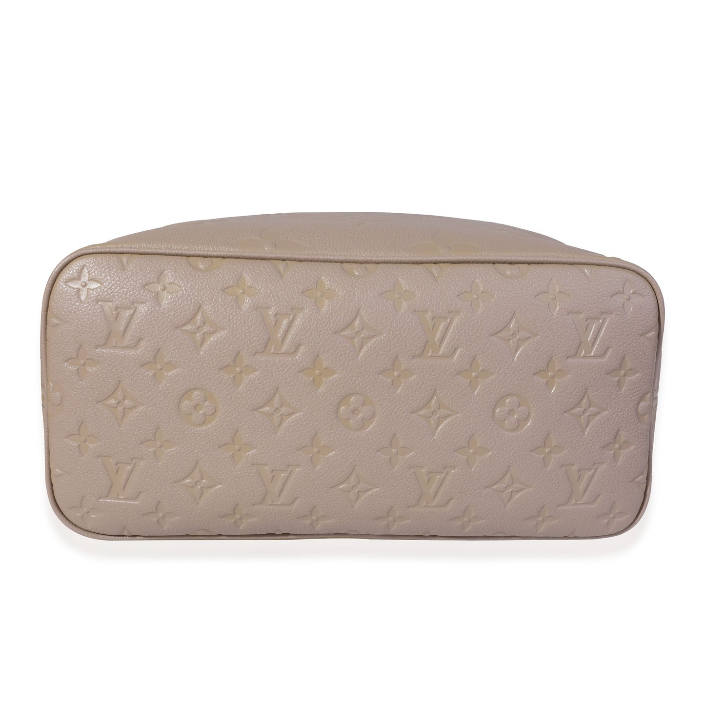 Luxury Women's Tote Bag | Louis Vuitton Tourterelle Monogram Empreinte Giant Neverfull MM