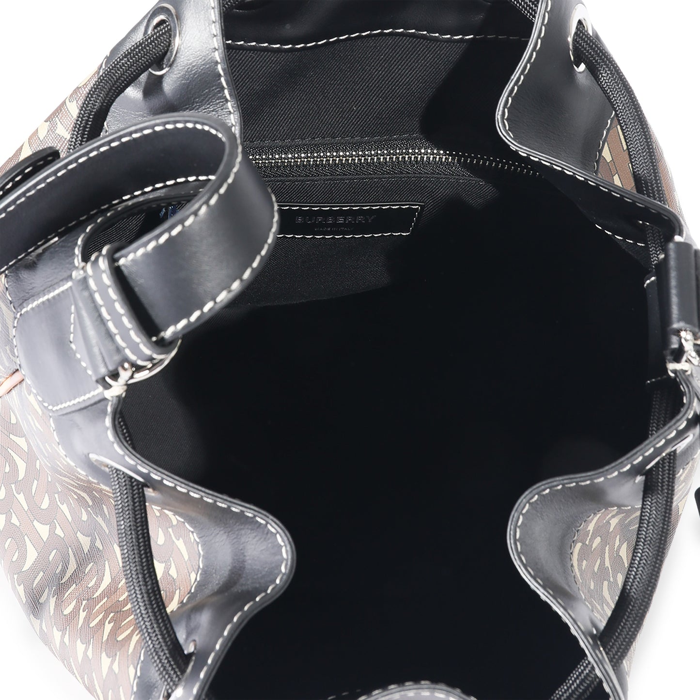 Burberry Bridle Brown TB Canvas Chesterton Bucket Bag