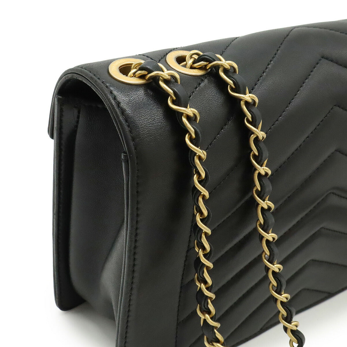 Chanel V Stitch Chevron Coco Lambskin Shoulder Bag