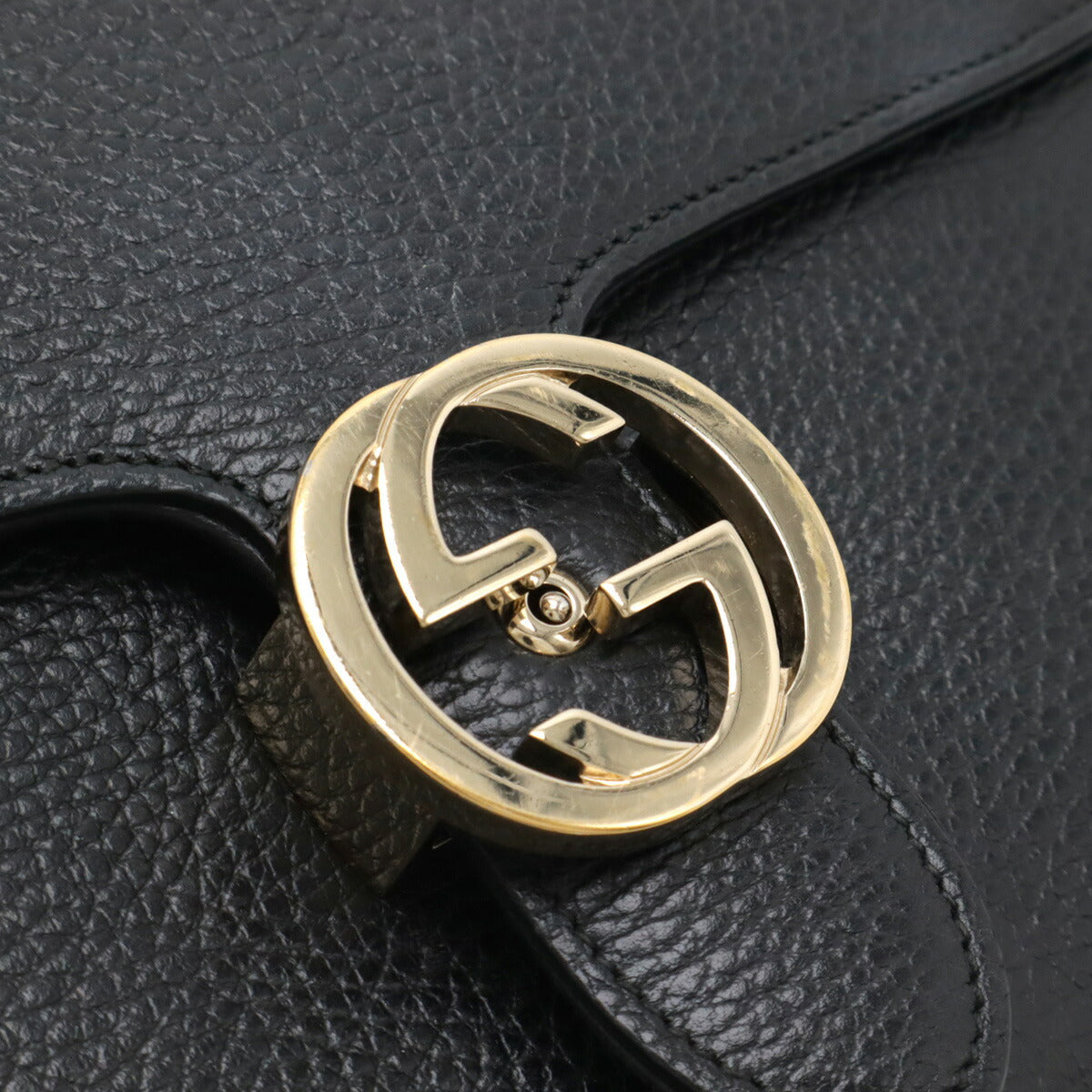 Gucci Interlocking G Leather Shoulder Bag