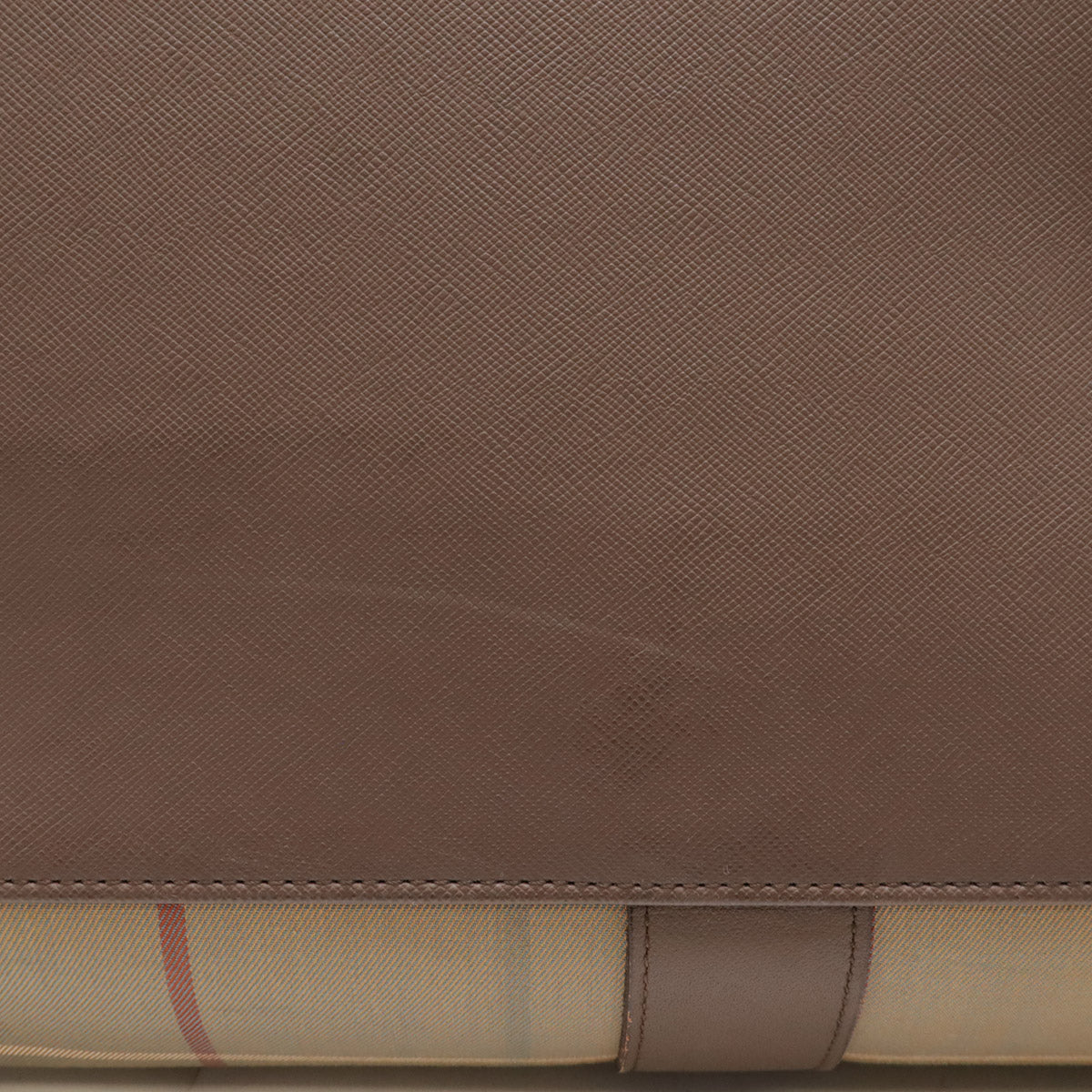 Burberry Boston Bag Canvas Leather Handbag