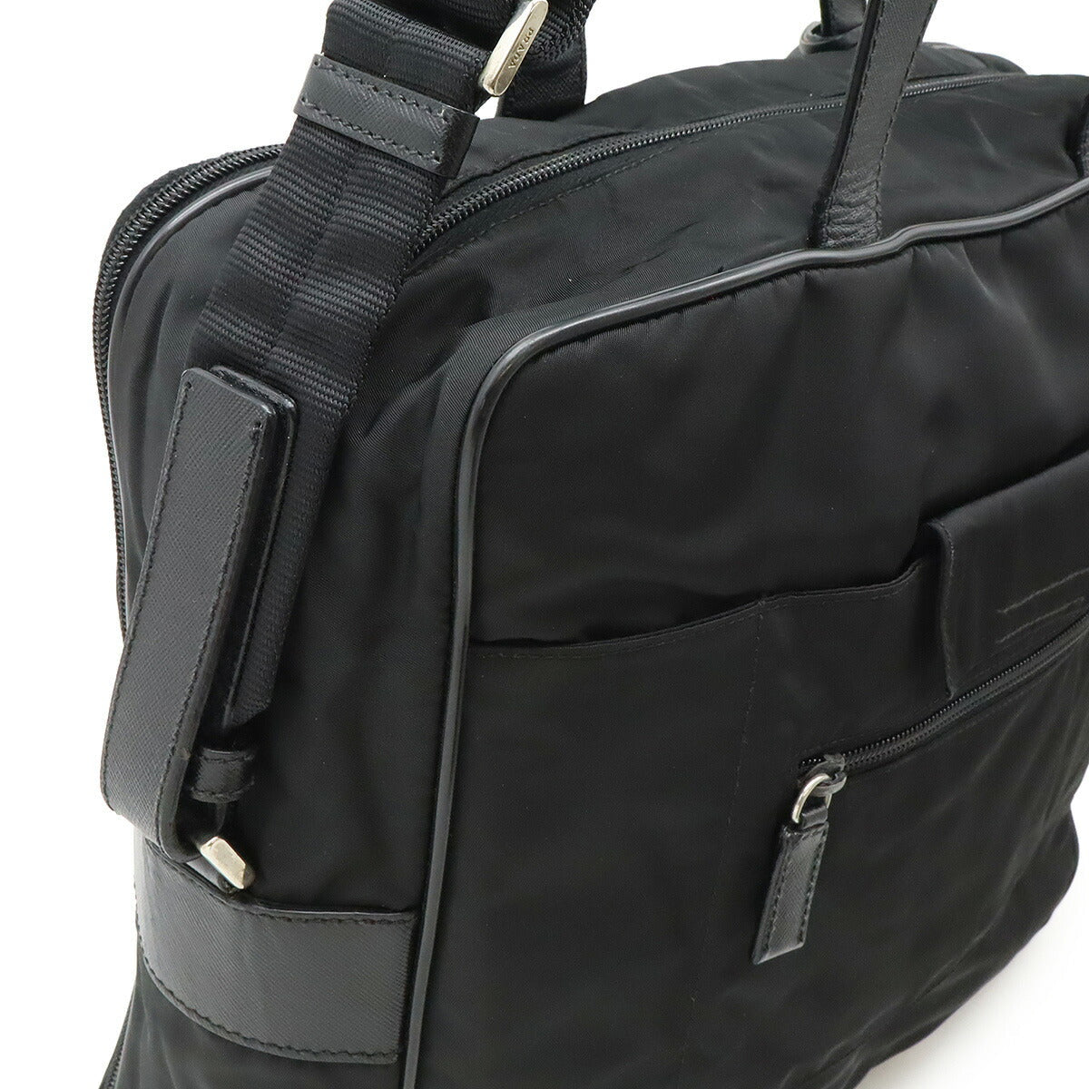 Prada Nylon Leather 2way Briefcase
