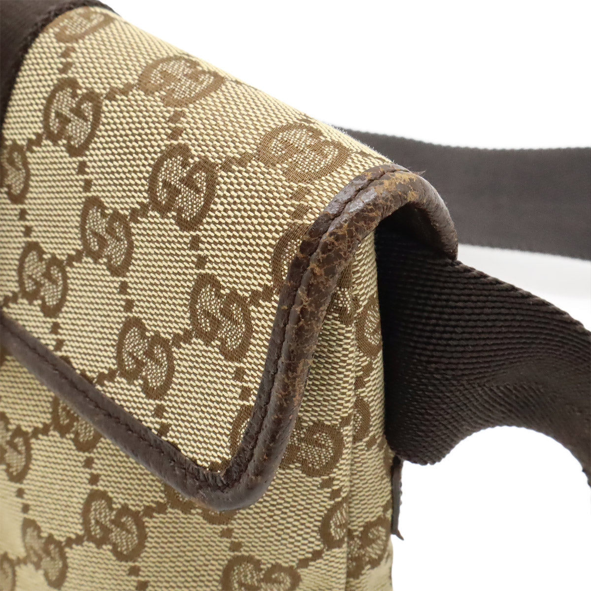 Gucci GG Canvas Leather Waist Bag