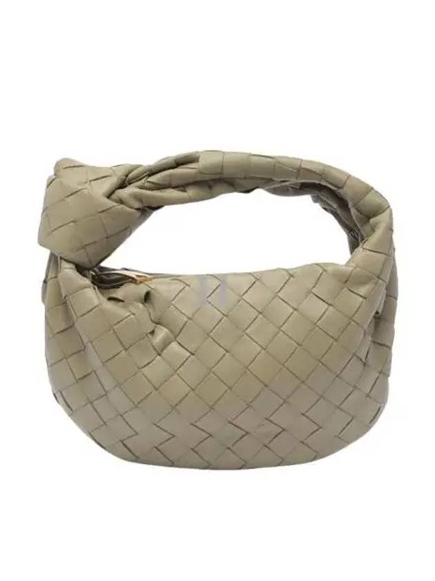 Luxury Bottega Veneta Jodie Intrecciato Small Tote Bag Travertine