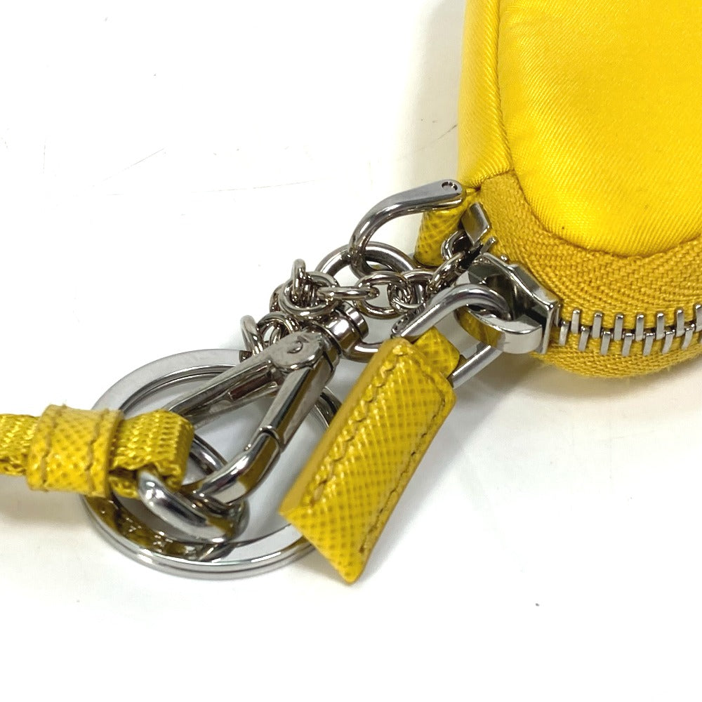 PRADA Pouch 2TT140 Nylon yellow triangular plate Re Nylon Triangle mens