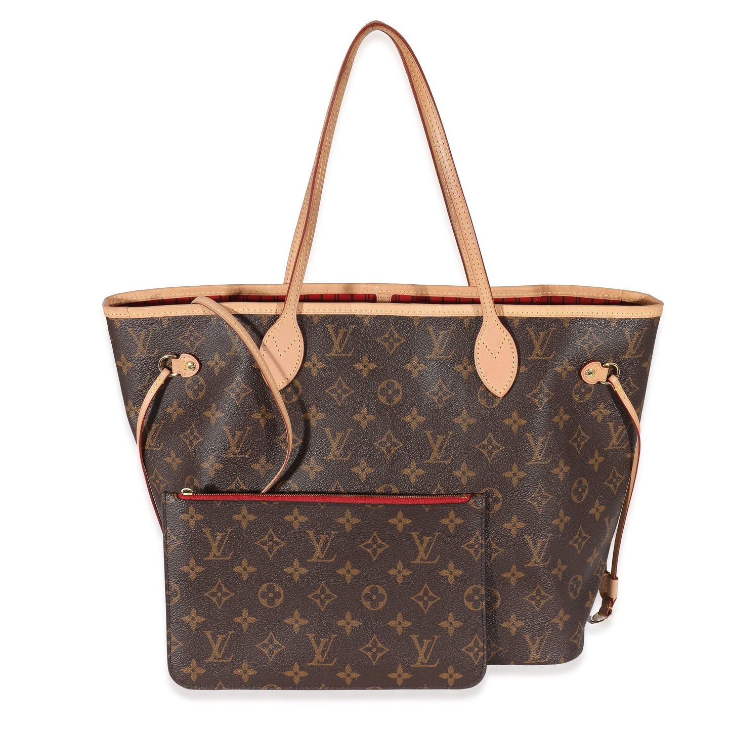 Luxury Women's Tote Bag | Louis Vuitton Cerise Monogram Canvas Neverfull MM