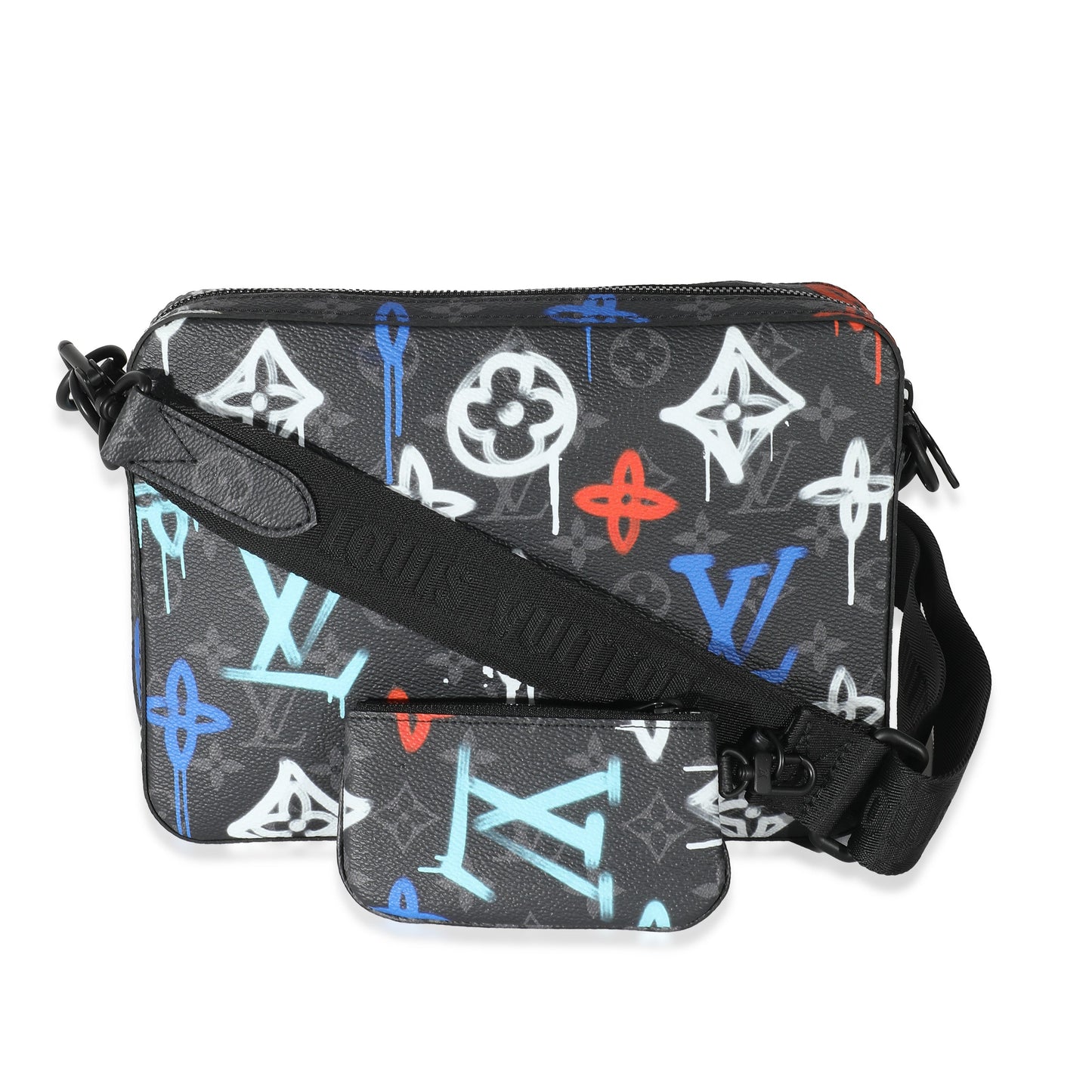 Luxury Women's Handbag | Louis Vuitton Monogram Eclipse Graffiti Trio Messenger