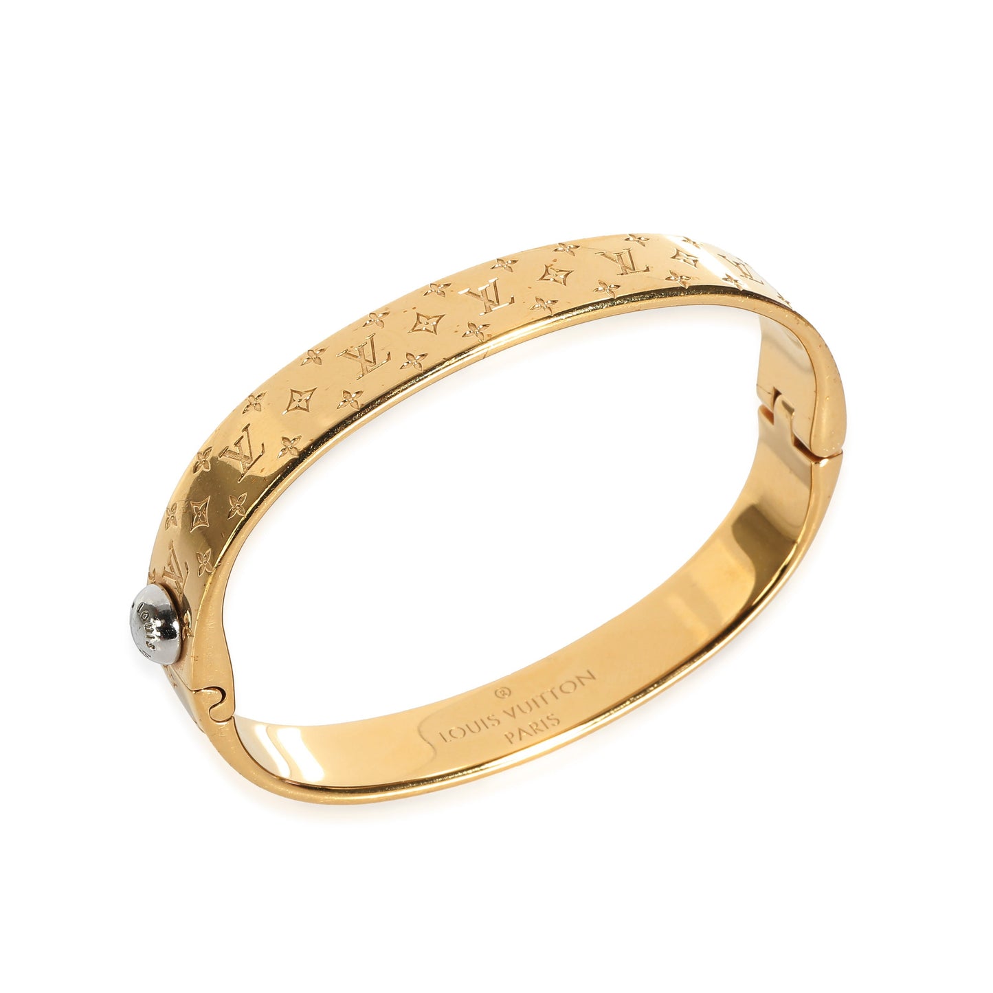 Luxury Women's Handbag | Louis Vuitton Nanogram Cuff inGold Plated