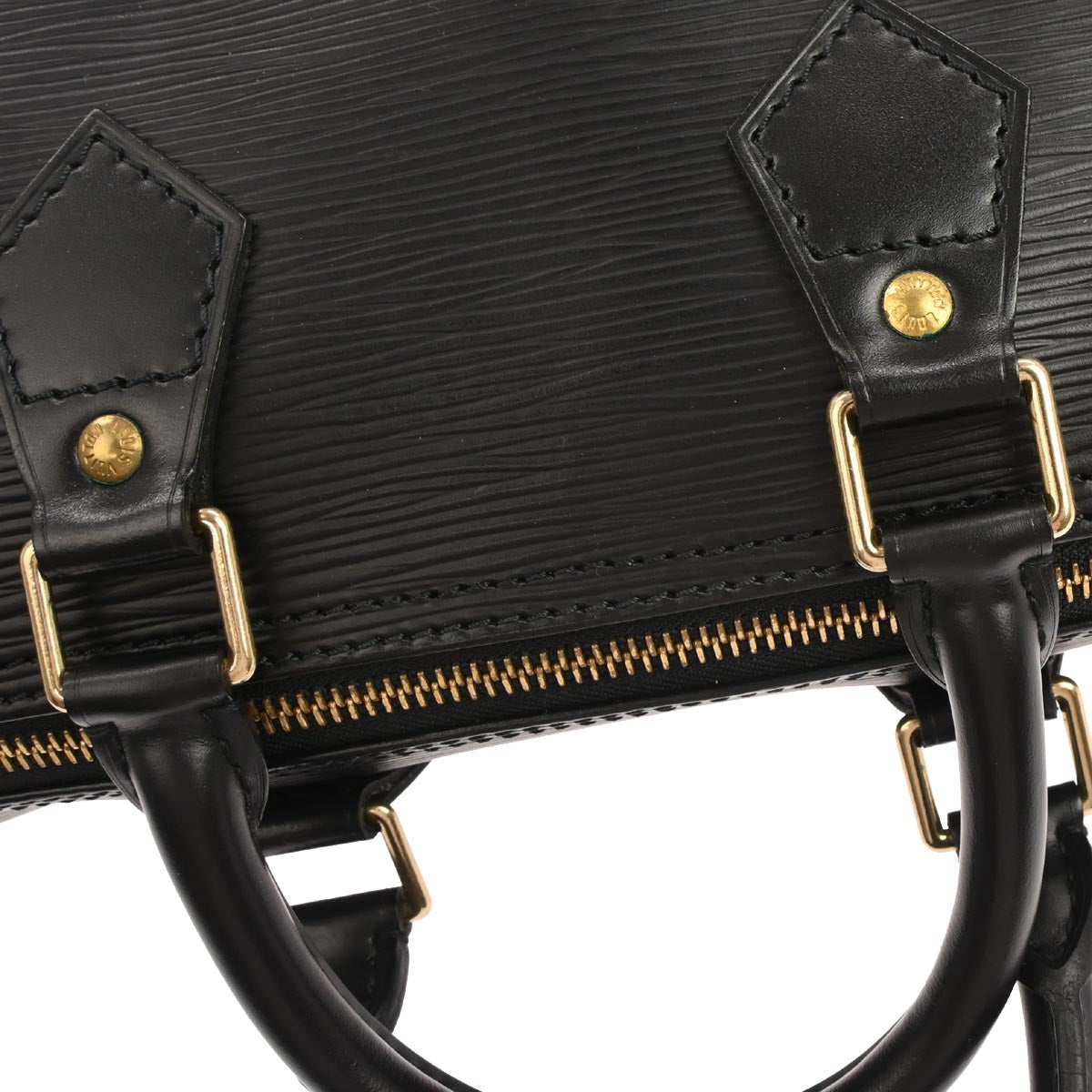 Louis Vuitton Black Epi 25 Handbag M43012