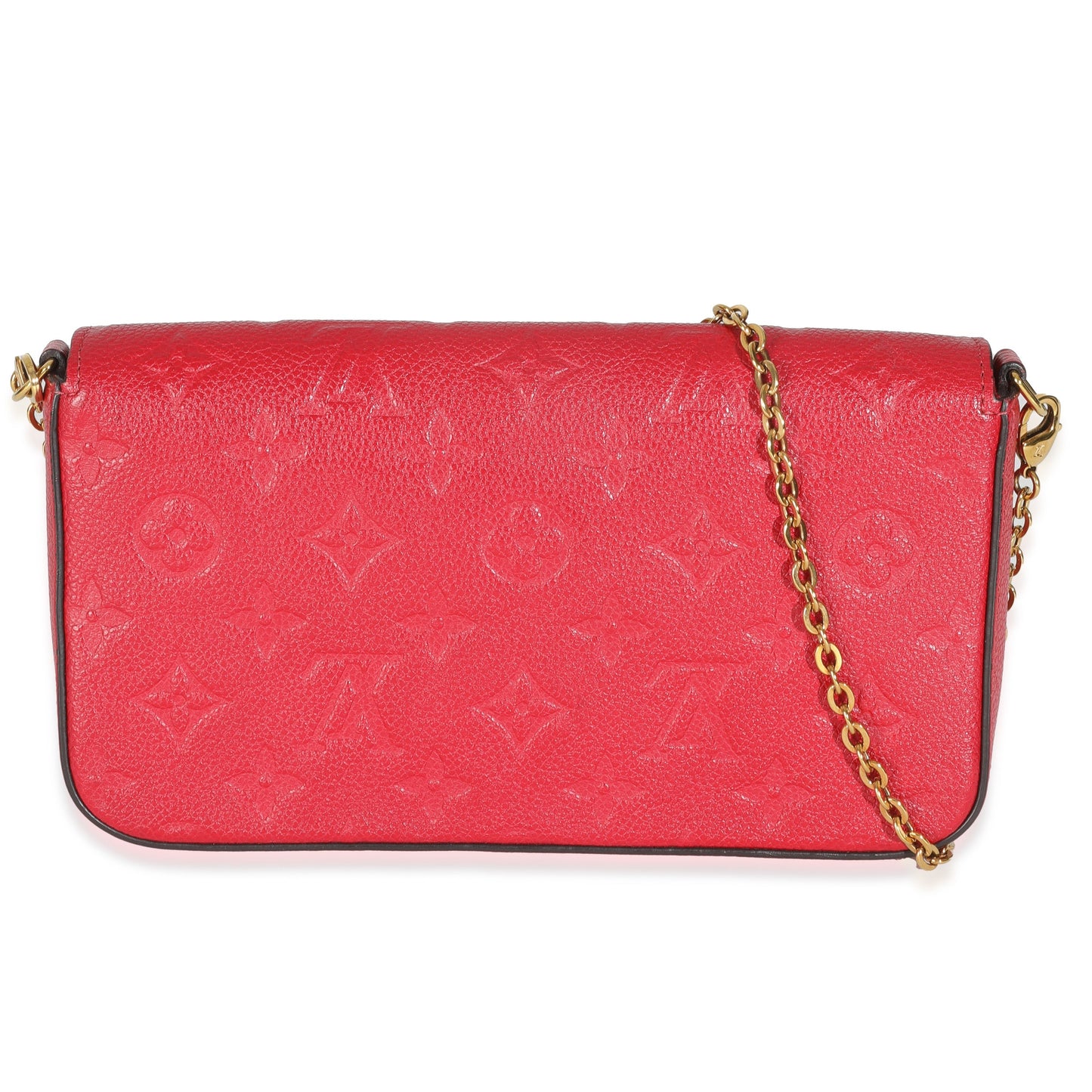 Designer Women's Crossbody Bag | Louis Vuitton Scarlet Monogram Empreinte Felicie Pochette