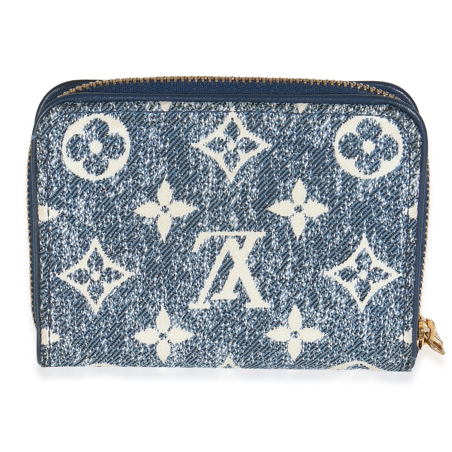 Louis Vuitton Bleu Denim Monogram Jacquard Zippy Coin Purse