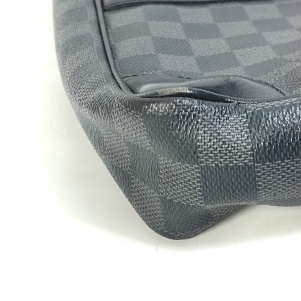 LOUIS VUITTON Business bag N41125 Damier Grafitto Canvas black Damier Grafitte Porto documan Voyage PDV mens