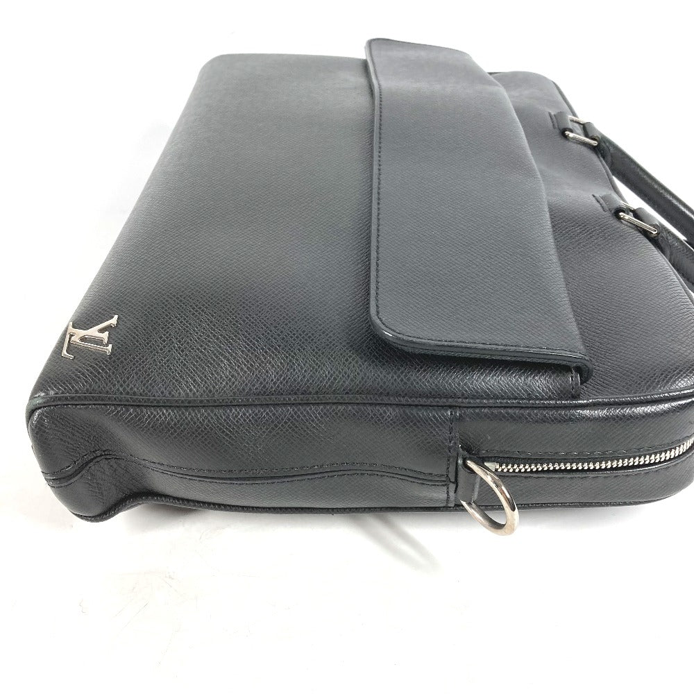 Luxury Women's Handbag | LOUIS VUITTON Business bag Taiga Leather black Taiga Alex mens
