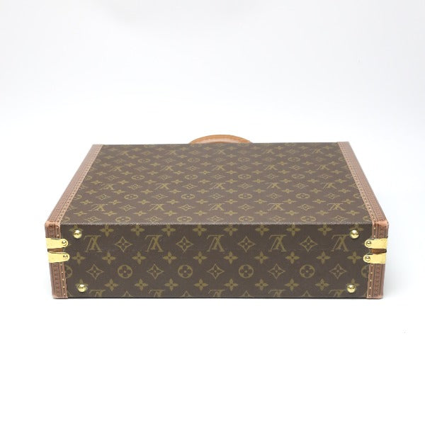 Luxury Women's Handbag | LOUIS VUITTON trunk Monogram canvas Brown Attache case Monogram President mens