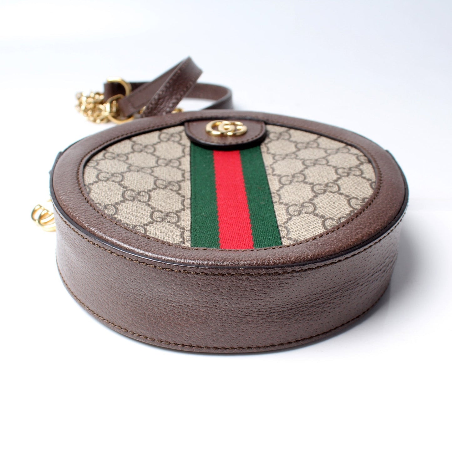Gucci 550618 Ophidia GG Supreme Round Small Crossbody Bag