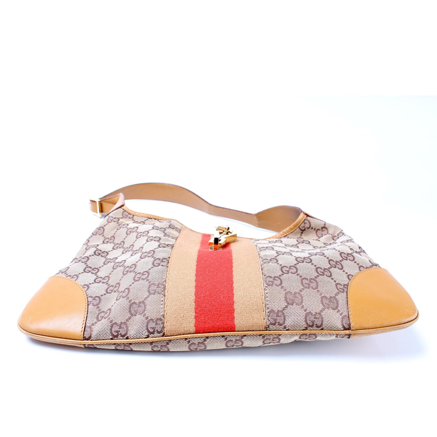 Gucci 001.4057 GG Canvas Jackie Hobo Bag